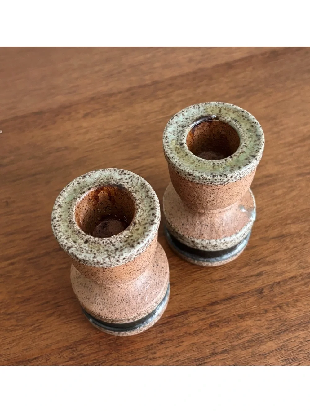 Vintage Ceramic Candlestick Holders By Colonial Candle Japan 3.5”